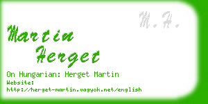 martin herget business card